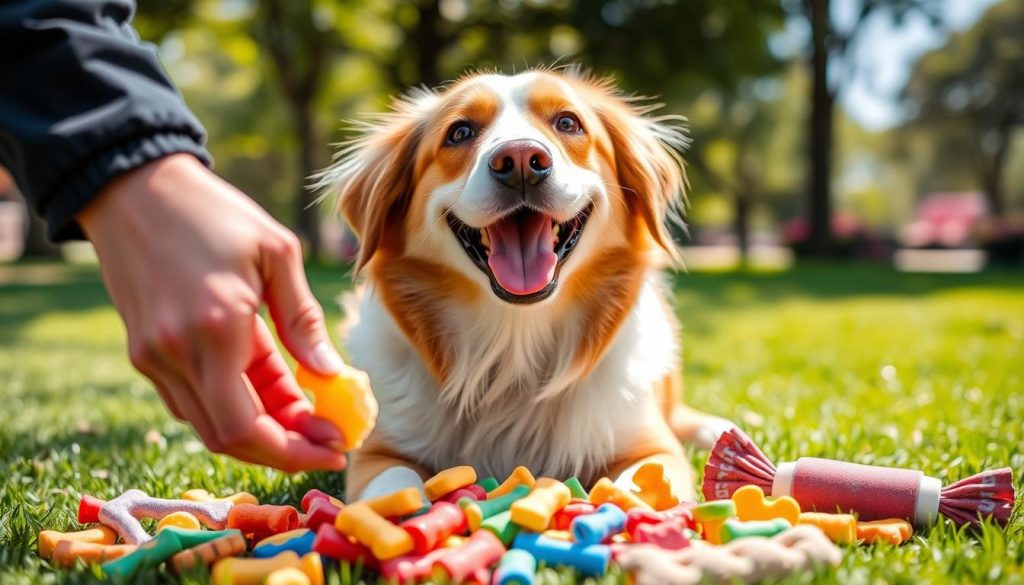 Positive reinforcement in dog training