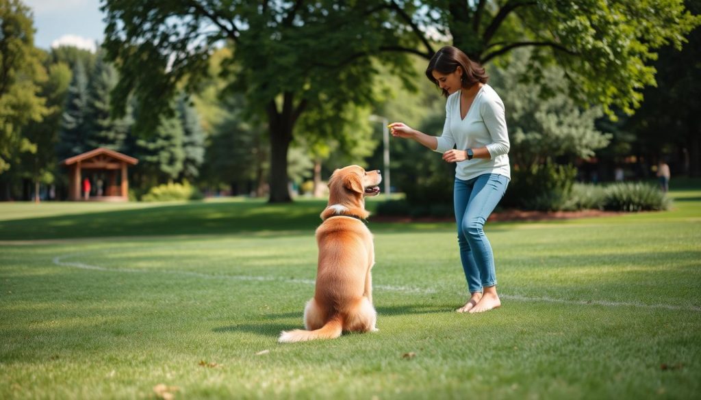 consistent dog training routines